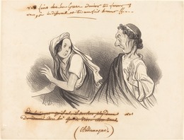 Honoré Daumier, ‘Va faire... admirer ta fureur...’, 1841, National Gallery of Art, Washington, D.C.