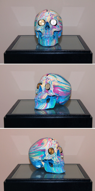 Damien Hirst, ‘The Hours Spin Skull #5’, 2009, Sculpture, Household gloss paint, resin and watch dials. Unique from a series of 210, Kenneth A. Friedman & Co.