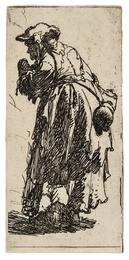 Old Beggar Woman with a Gourd