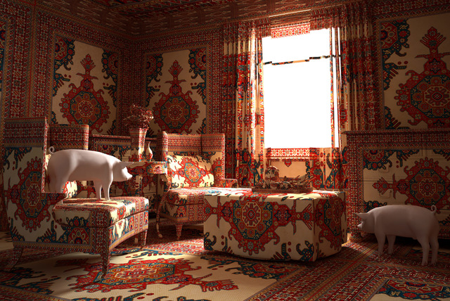Pigs in the lounge — Farid Rasulov (2014)