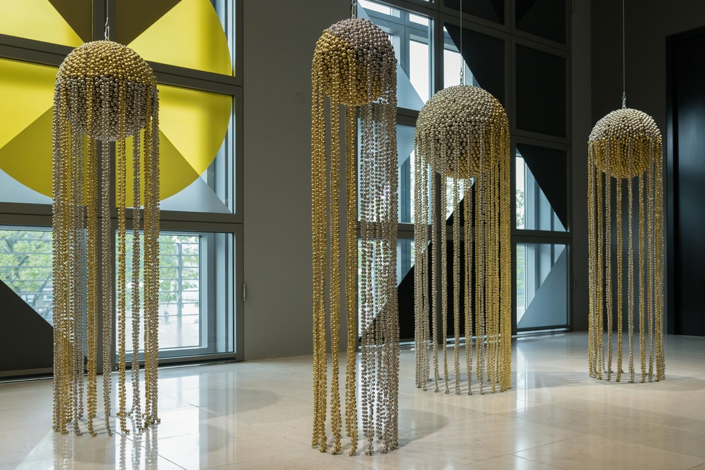 Installation view of Haegue Yang, Uncharted Territory at Hamburger Kunsthalle, Hamburg, 2016. Courtesy of Hamburger Kunsthalle, Hamburg. Photo: Kay Riechers, Image courtesy of Kukje Gallery. Installation view of Haegue Yang, Uncharted Territory at Hamburger Kunsthalle, Hamburg, 2016. Courtesy of Hamburger Kunsthalle, Hamburg. Photo: Kay Riechers, Image courtesy of Kukje Gallery.