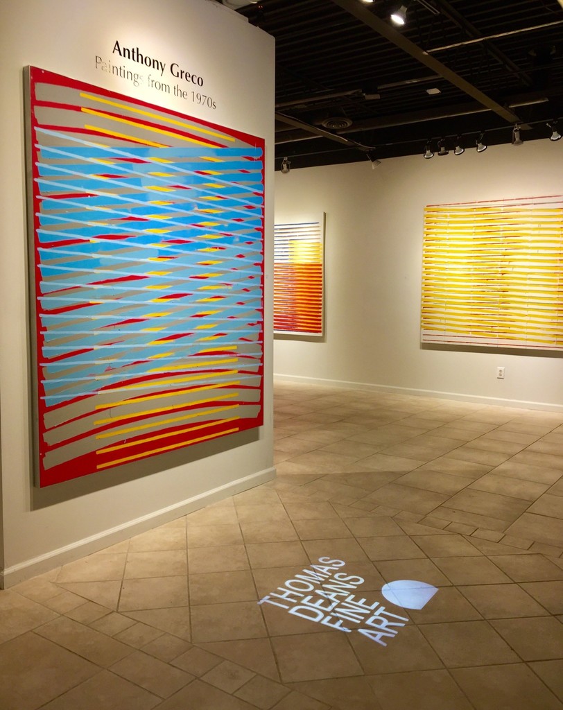 Anthony Greco: Paintings from the 1970s. Left to Right: 314/Three (1974), 314/Fourteen (1976), 314/Twelve (1976) Anthony Greco: Paintings from the 1970s. Left to Right: 314/Three (1974), 314/Fourteen (1976), 314/Twelve (1976)