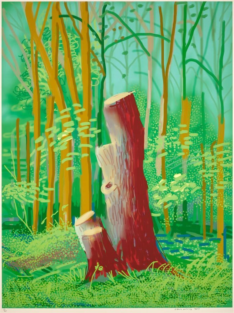 David Hockney - The Arrival of Spring in Woldgate, East Yorkshire in 2011 (twenty eleven) - 24 April