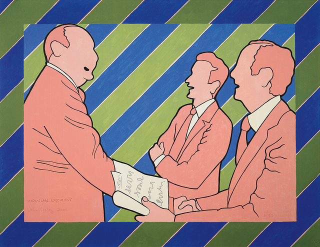 John Wesley, ‘Marmalade Executives’, 2000, Print, Iris print in colors, on heavy wove paper, the full sheet., Phillips