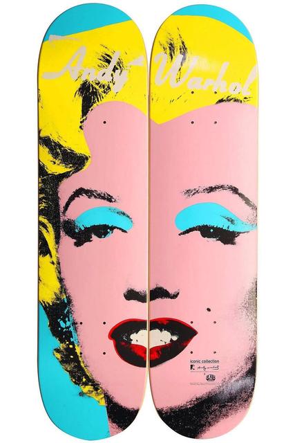Andy Warhol, ‘Andy Warhol Marilyn Skateboard Decks (diptych/set of two) ’, ca. 2012, Lot 180