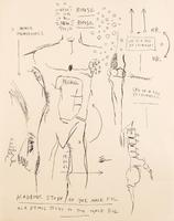 Jean-Michel Basquiat - Academic Study of the Male Figure, from Da Vinci