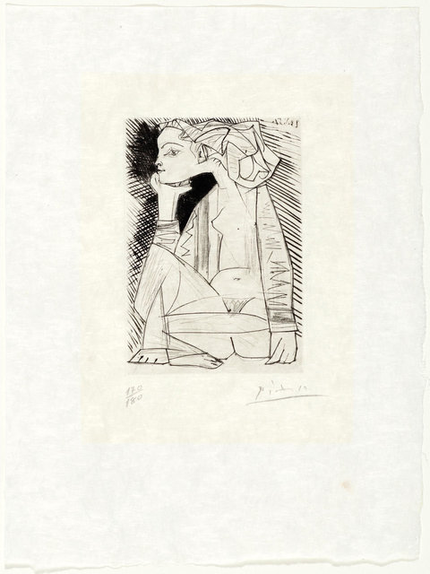 Pablo Picasso, ‘Femme assise en tailleur: Geneviève Laporte’, 1951, Koller Auctions