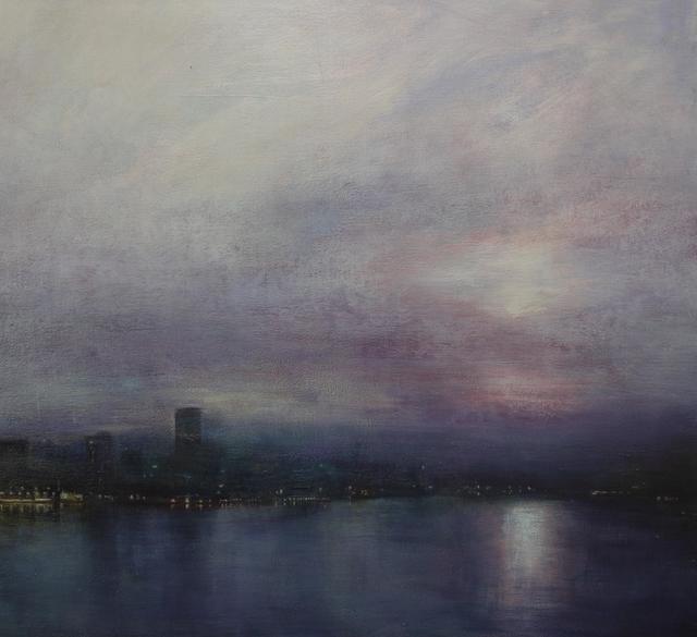 Benjamin Warner, ‘Still Evening, Hong Kong Harbour’, 2019, Painting, Oil on canvas, Tanya Baxter Contemporary