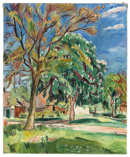 Hans Purrmann, ‘Großer Kastanienbaum in Langenargen’, ca. 1931, Painting, Oil on canvas, Ludorff