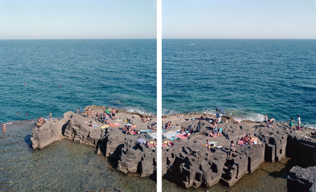 Massimo Vitali, ‘Santa Cesarea Diptych, (#4496-4497)’, 2011, Benrubi Gallery