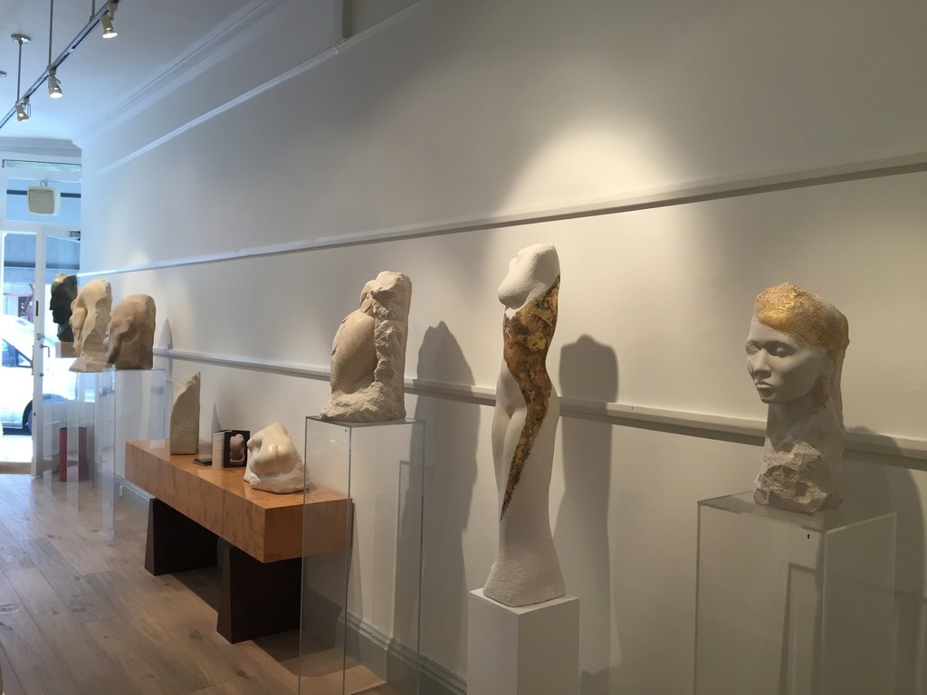 Another view showing Classical, Slender & Owl by David Klein MRBS at Thackeray Gallery, London Another view showing Classical, Slender & Owl by David Klein MRBS at Thackeray Gallery, London