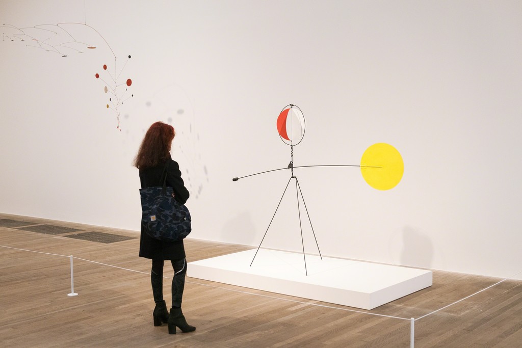 Installation photograph, Alexander Calder: Performing Sculpture Installation photograph, Alexander Calder: Performing Sculpture