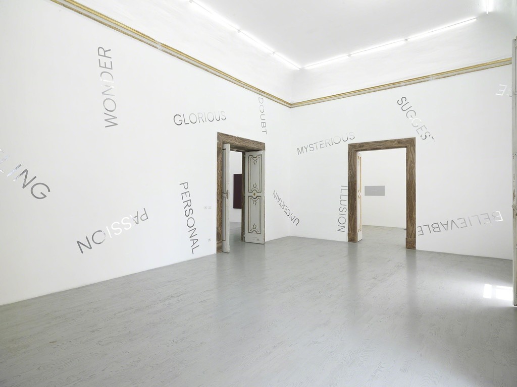 Robert Barry - partial view of the exhibition - June 2014 - Galleria Alfonso Artiaco, Napoli Robert Barry - partial view of the exhibition - June 2014 - Galleria Alfonso Artiaco, Napoli