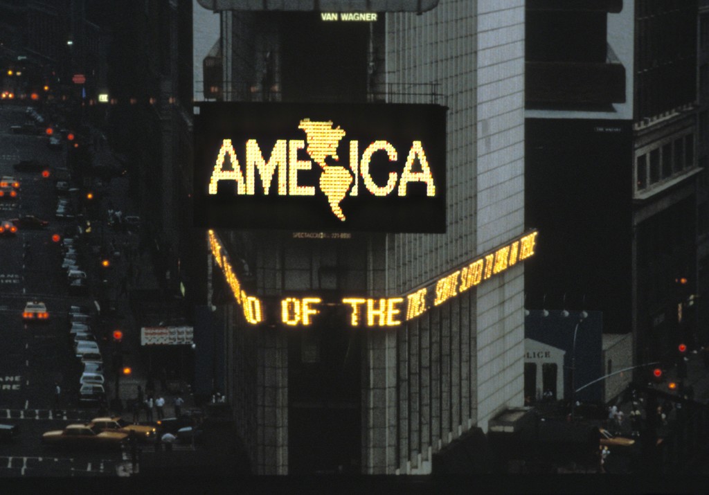 Alfredo Jaar Times Square, April 1987 A Logo for America (1987) Artsy