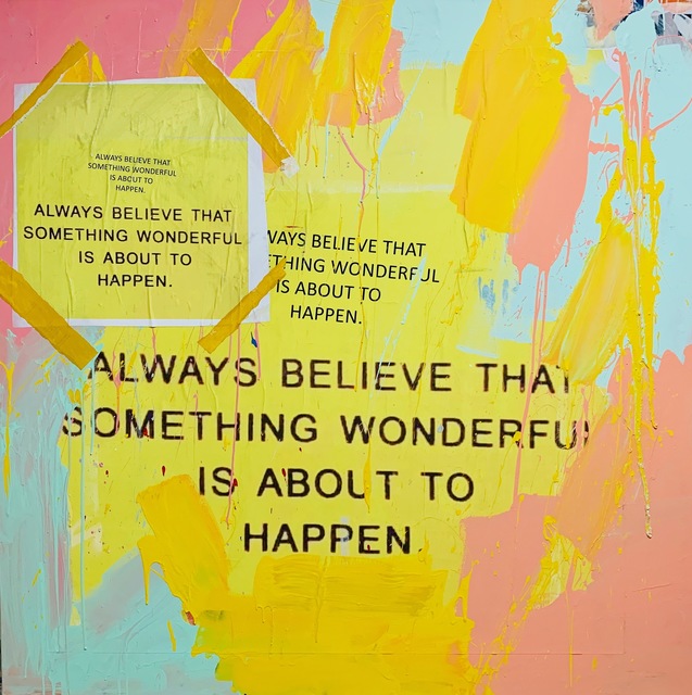Tiago Magro, ‘JUST BELIEVE’, 2019, Mixed Media, Mixed media on canvas, Marcel Katz Art