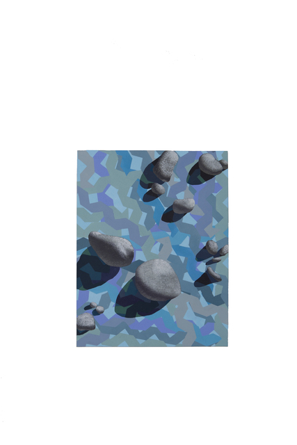 Elizabeth Ferrill, ‘Table #1’, 2019, Painting, Pochoir (acrylic and gouache) on paper, Anderson Ranch Arts Center Benefit Auction