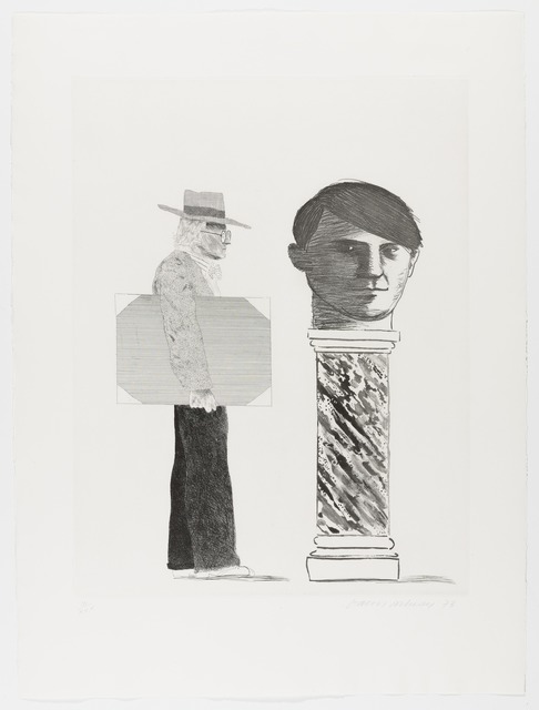 David Hockney, ‘The Student: Homage to Picasso, 1973’, 1973, Print, Etching, on Arches mould-made paper, RAW Editions