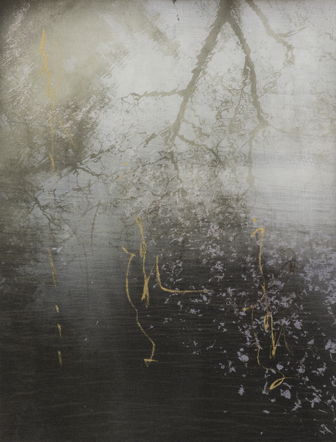 Chaco Terada, ‘Monologue 3’, 2019, Mixed Media, Archival pigment print on layers of silk organza with sumi ink and mineral pigments, Valley House Gallery & Sculpture Garden