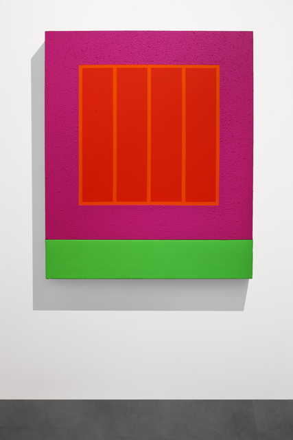 Peter Halley, ‘Magenta Prison’, 2001, Painting, Acrylic, Day-Glo and Roll-a-Tex on canvas, Mimmo Scognamiglio / Placido