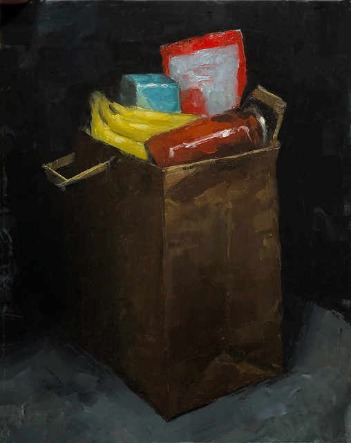 Tom Giesler, ‘Health Study 23: quarantine groceries’, 2020, Painting, Oil on canvas, McVarish Gallery