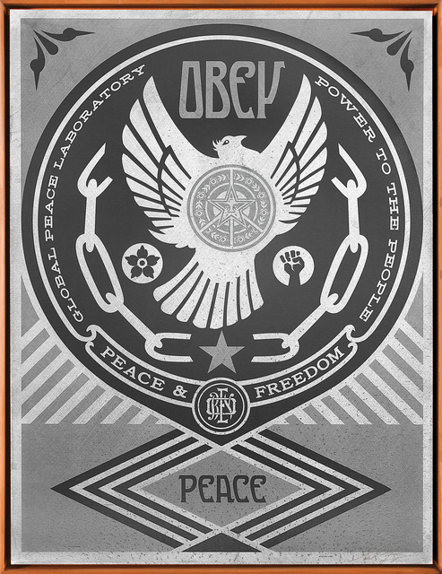 Shepard Fairey (OBEY), ‘Peace and Fredom dove’, 2014, Galerie Ernst Hilger