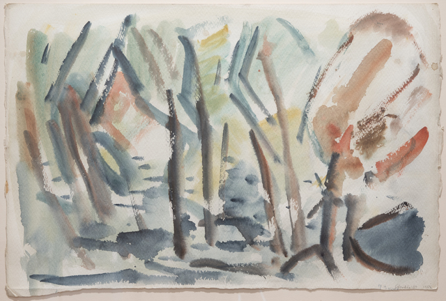B. J. O. Nordfeldt, ‘Landscape (#7 Minnesota)’, 1951, Peyton Wright Gallery