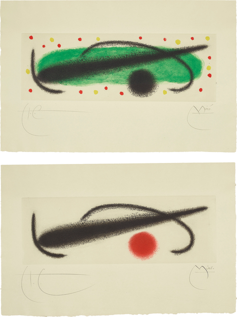Joan Miró, ‘Fusée (Rocket): two plates’, 1959, Phillips