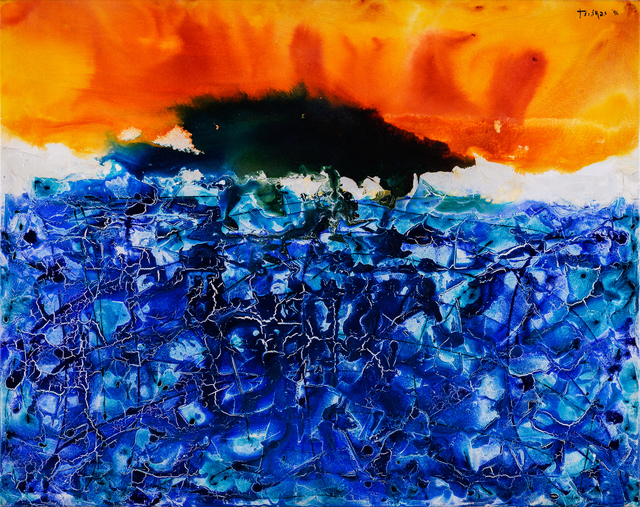 Philip Tsiaras, ‘Sea Burst’, 1996, Painting, Mixed media on canvas, The Blender Gallery
