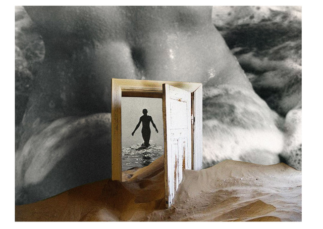 Damla Özdemir, ‘The Door’, 2015, Mixed Media, 3 dimensional collage fine art print + wood layers, Gallery Ilayda