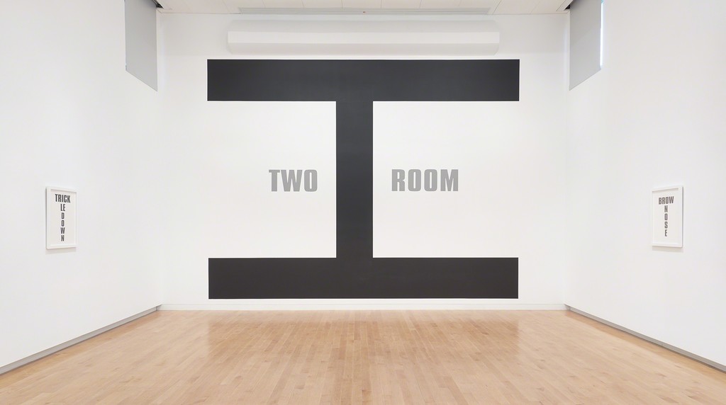 Kay Rosen: H Is for House, installation view, The Aldrich Contemporary Art Museum, Ridgefield, CT. Photo: Tom Powel Imaging. Kay Rosen: H Is for House, installation view, The Aldrich Contemporary Art Museum, Ridgefield, CT. Photo: Tom Powel Imaging.