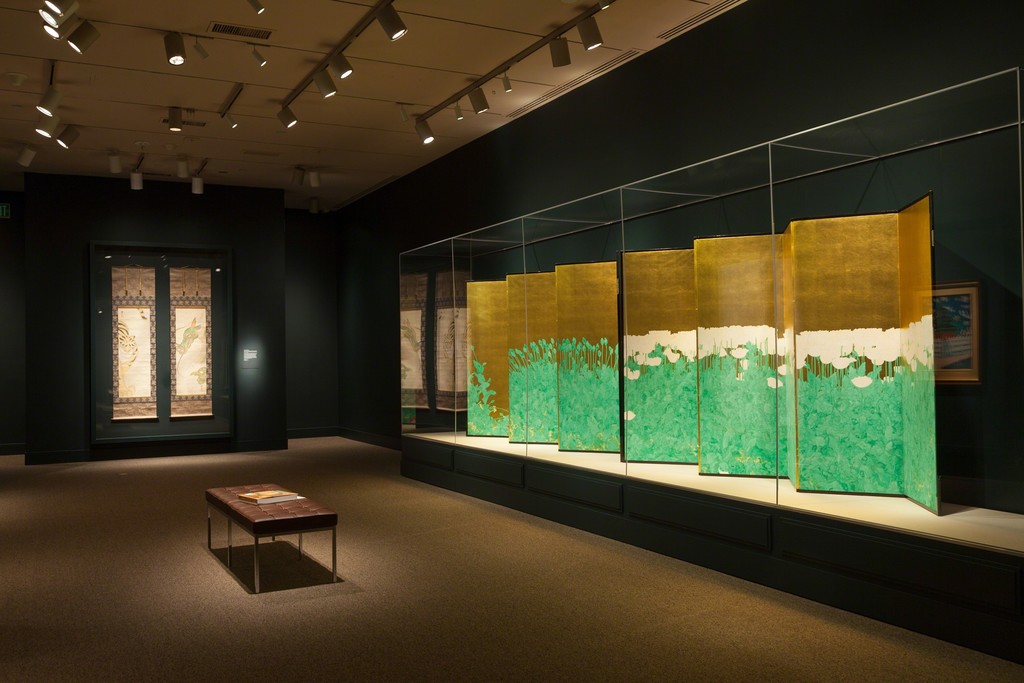 Gallery view, "Sōtatsu: Making Waves," Arthur M. Sackler Gallery, Smithsonian. Photo by Neil Greentree. Gallery view, "Sōtatsu: Making Waves," Arthur M. Sackler Gallery, Smithsonian. Photo by Neil Greentree.