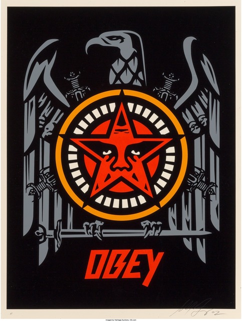 Shepard Fairey (OBEY), ‘OBEY in Lesser Gods We Trust, Cash for Chaos’, 2002, Heritage Auctions