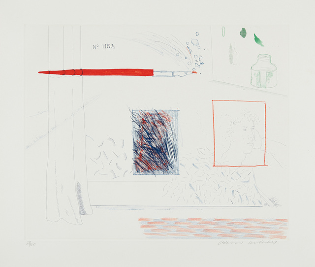 David Hockney, ‘Etching is the Subject, from The Blue Guitar’, 1977, Phillips