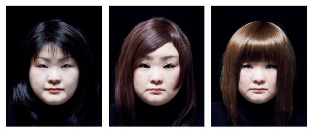 Tomoko Sawada, ‘SET #14 from the series Facial Signature’, 2015, Photography, Three framed digital type-C prints, ROSEGALLERY