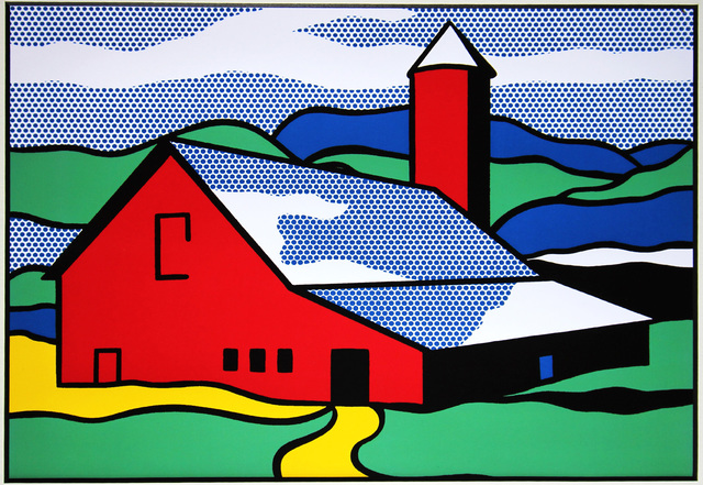 Roy Lichtenstein Red Barn 1987 Artsy