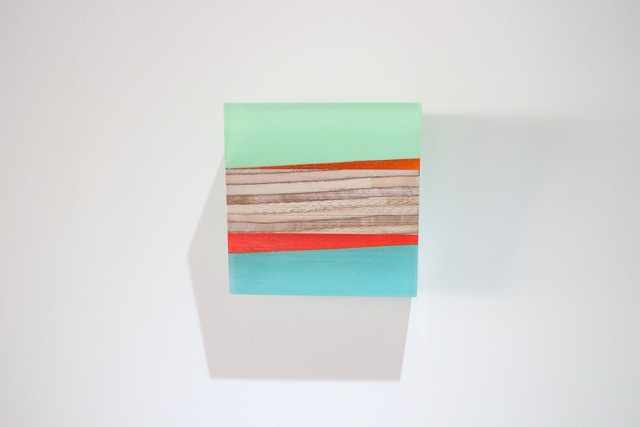 Michelle Benoit, ‘Orange Under’, 2018, Sculpture, Mixed media on hand cut reclaimed lucite and appleply, bo.lee gallery
