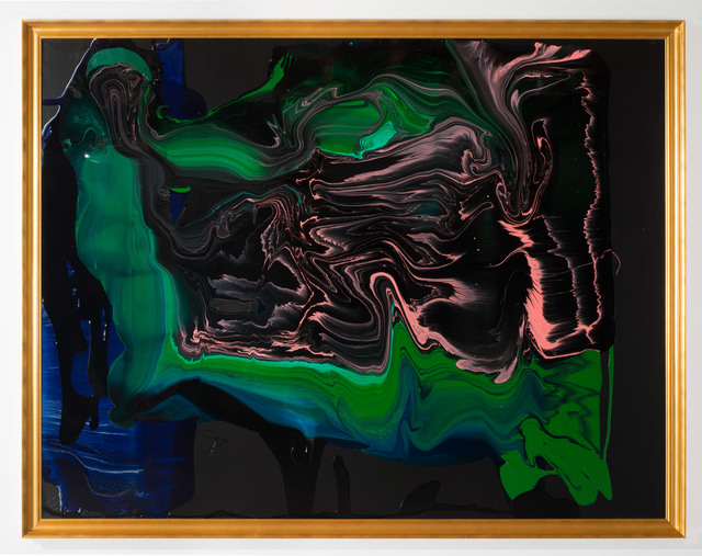 Dale Frank, ‘He best represented the methylated spirit of his times. View over Lake Glenbawn from his verandah after a midnight swim’, 2013, Painting, Varnish on canvas, Roslyn Oxley9 Gallery