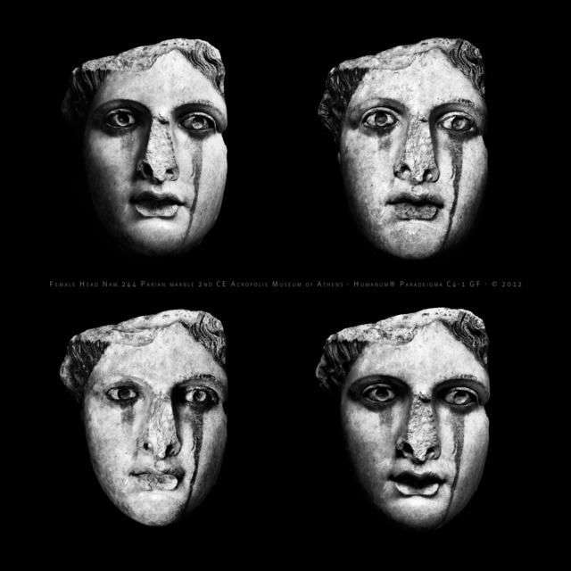 Giorgia Fiorio, ‘Female Head Nam 244, Paradeigma C4-1, Original Edition, scale 1:1’, 2012, Photography, Carbon Print on 100% Cotton Fiber, Galleria del Cembalo