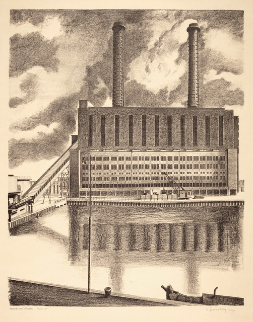 Carl Grossberg, ‘Ansicht von Westen (BEWAG, Berlin)’, 1931, Galerie Michael Hasenclever