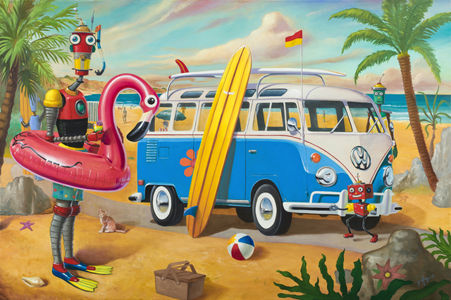 Geoffrey Gersten, ‘Beach Day’, 2019, Painting, Oil on Linen, Bruce Lurie Gallery