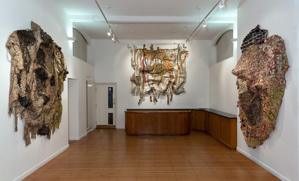 El Anatsui Solo exhibition at October Gallery, London, 2015. El Anatsui Solo exhibition at October Gallery, London, 2015.
