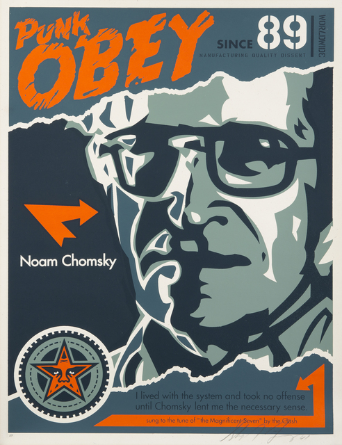 Shepard Fairey (OBEY), ‘Noam Chomsky’, 2001, Julien's Auctions
