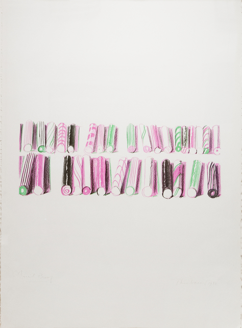 Wayne Thiebaud, ‘Candy Stick Rows’, 1980, Paul Thiebaud Gallery