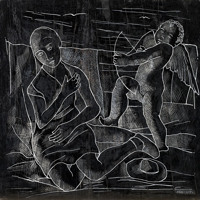 Felice Casorati, ‘Cupido’, 1937, Painting, Oil and mixed media on board, Il Ponte
