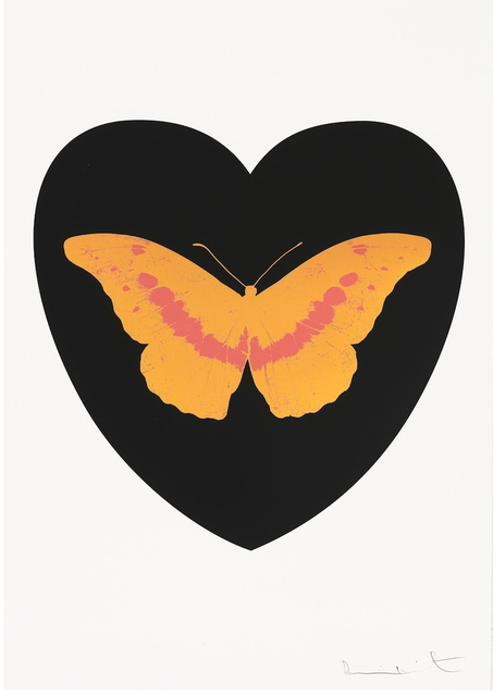 Damien Hirst, ‘I Love You - Black/Cool Gold/Loganberry’, 2015, Print, Silkscreen and 2 colour foil block. Somerset Satin 410gsm paper., Frank Fluegel Gallery