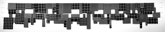 Lucio Dorr, ‘Sin título (Misunderstood)’, 2009, Installation, Serigrafía sobre tela, cable de acero y tensores, Museo de Arte Contemporáneo de Buenos Aires