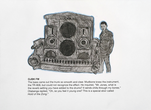 Otabenga Jones & Associates, ‘OJBK FM (Coloring Page)’, 2017, Inman Gallery