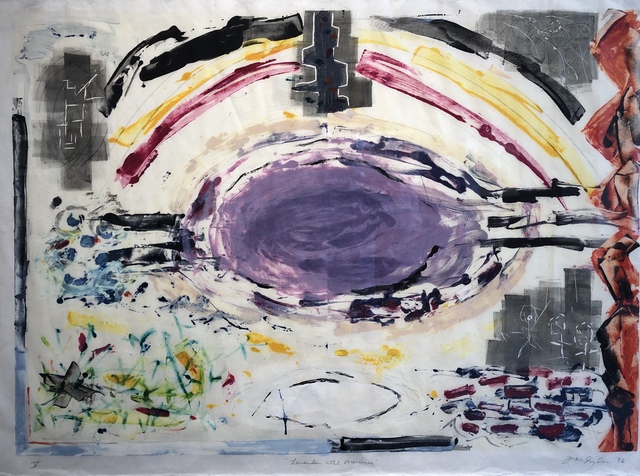 Joan Snyder, ‘Lavender Pool V’, 1992, Print, Monotype on mulberry paper, Anders Wahlstedt Fine Art
