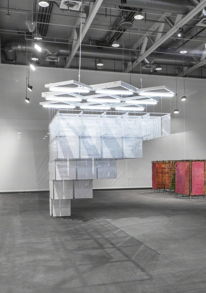 Haegue Yang Art Basel Unlimited installation view, 2016
Photo: Sebastiano Pellion di Persano
Courtesy of the artist studio
Image provided by Kukje Gallery Haegue Yang Art Basel Unlimited installation view, 2016
Photo: Sebastiano Pellion di Persano
Courtesy of the artist studio
Image provided by Kukje Gallery
