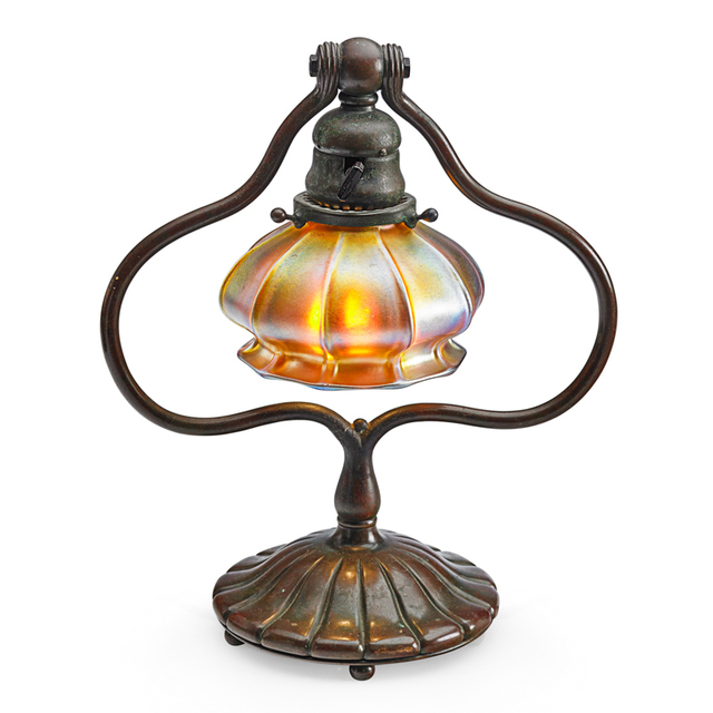 Tiffany Studios, ‘Adjustable Desk Lamp With Associated Shade, New York’, Early 20th C., Rago/Wright
